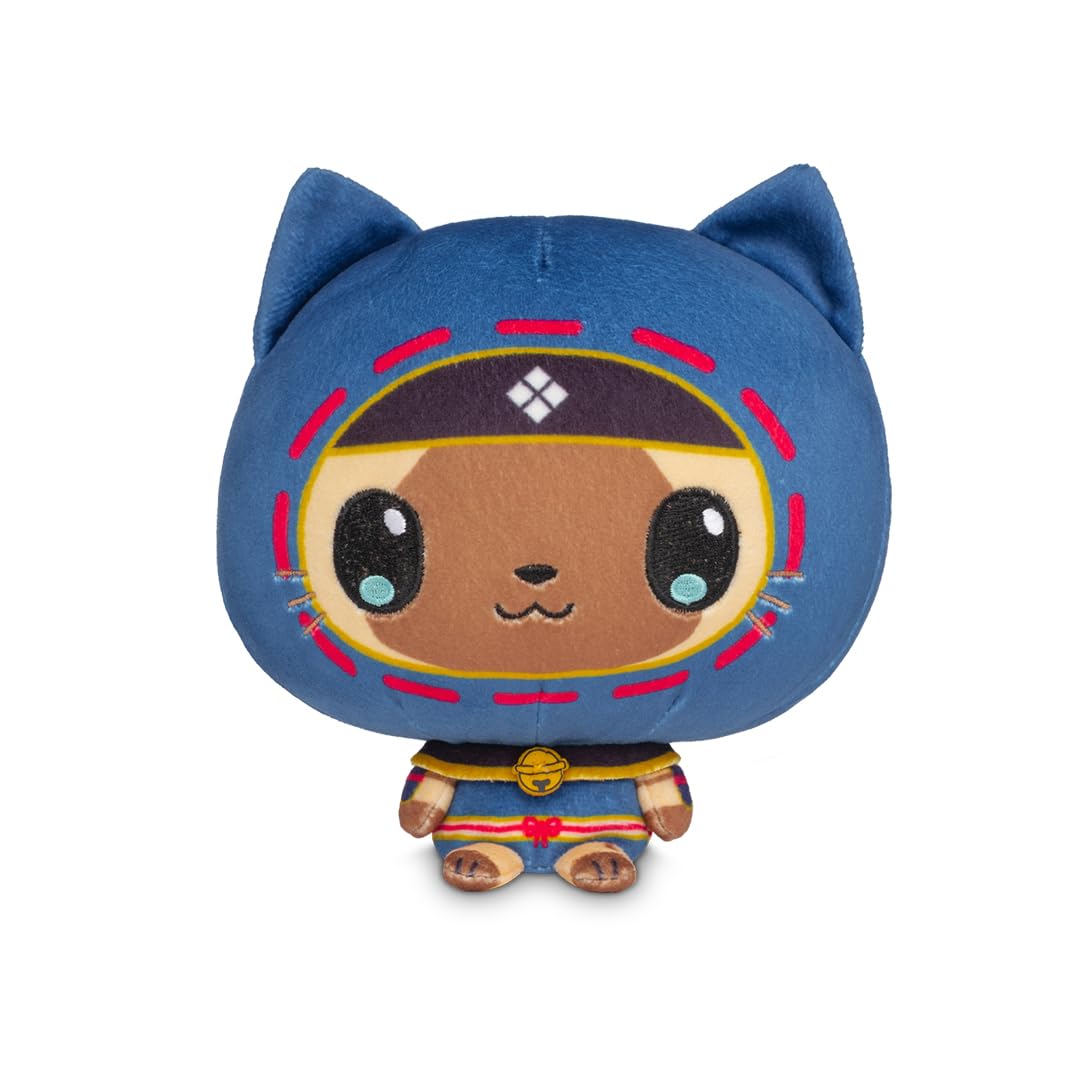 TeeTurtle Cloudheads Palico Plush - 5-Inch Official Monster Hunter Stuffed Animal with Embroidered Details - Soft Cuddly Plush Toys for Kids, Teens, and Adults