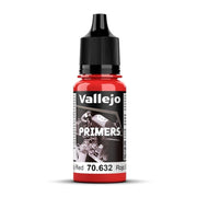Vallejo - Surface Primer Color | Bloody Red 18 ml. (0.6 fl.oz.) | Matte Finish and Fast Drying | Perfect for Airbrushing and Great Adhesion to Figurines and Scale Models