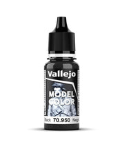 Vallejo Black Model Color Paint, 18ml