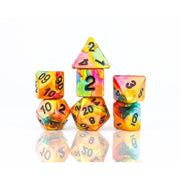 Rainbow Gold Dice Set