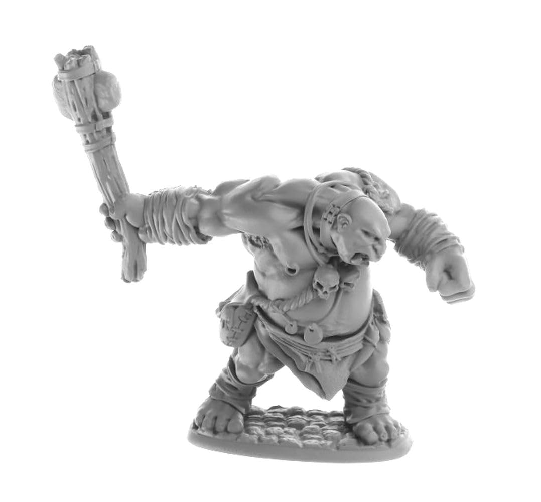 Dungeon Dwellers: Ogre Clubber Miniature 25mm Heroic Scale Figure Dungeon Dwellers Reaper Miniatures