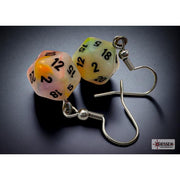Hook Earrings Festive Circus Mini Poly D20 Pair