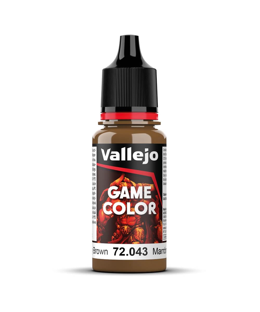 Vallejo Game Color Beastly Brown Paint, 18ml