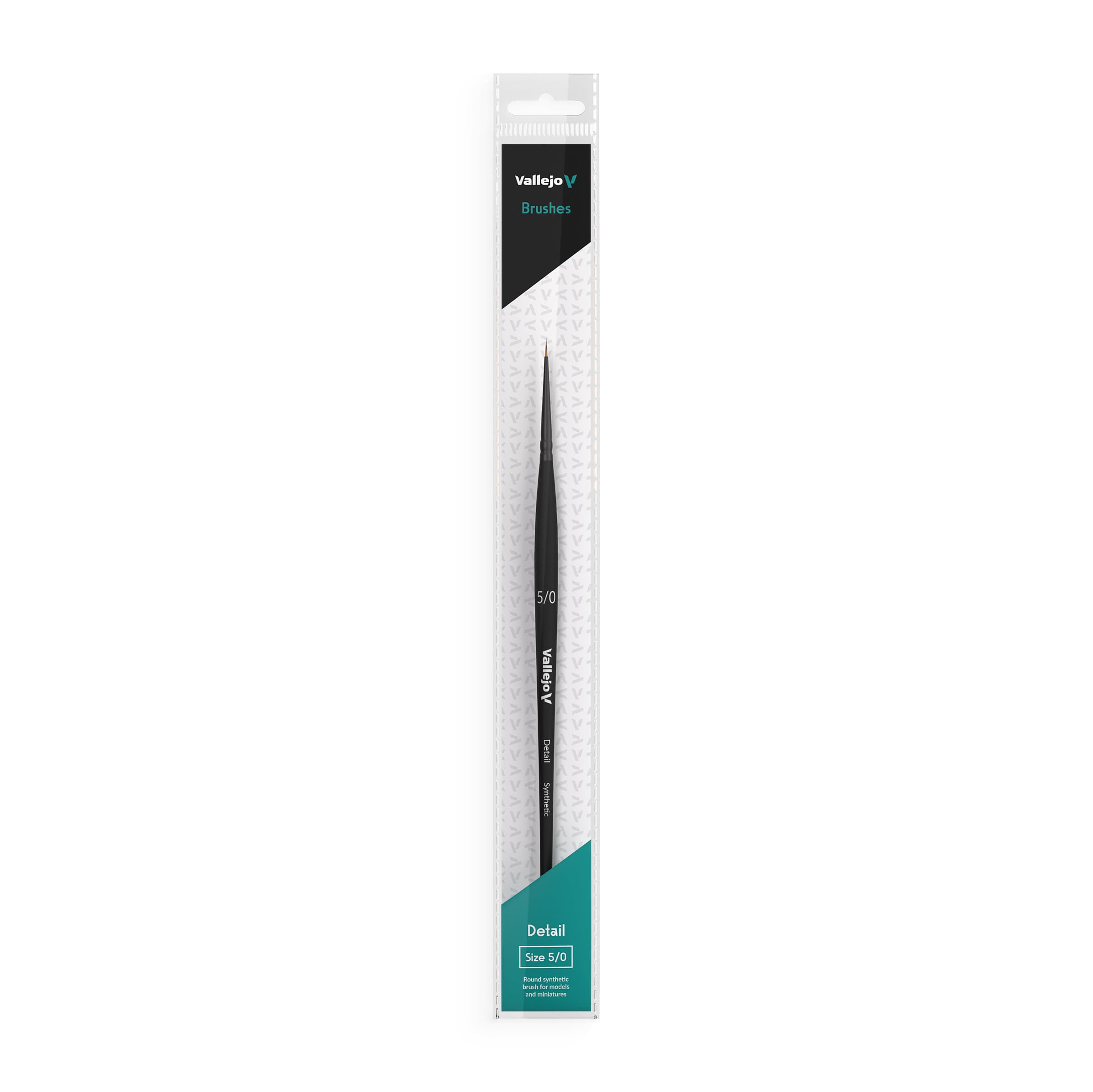 Vallejo Detail B02050 Round Synthetic Brush No. 5/0, Small, 226644