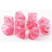 d10 Clamshell Ghostly Glow Pink with Silver (10)
