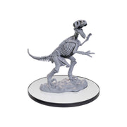 WizKids Deep Cuts | Unpainted Miniatures | Tabletop RPG Accessory | Wave 26 (Skeletal Raptor)