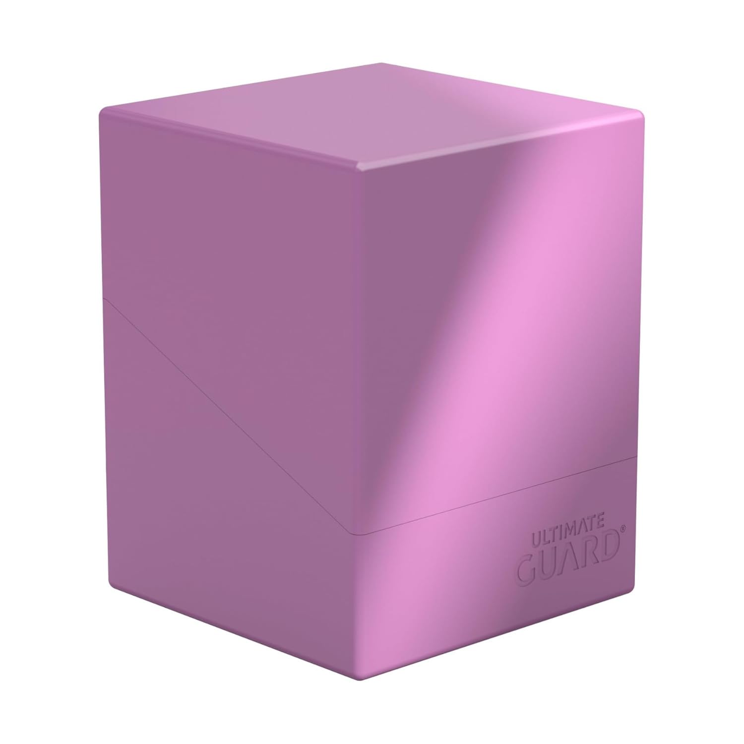 Ultimate Guard Boulder Solid 100+, Deck Case for 100 Double-Sleeved TCG Cards, Lavender, Secure & Durable Storage for Trading Card Games, No Transparency