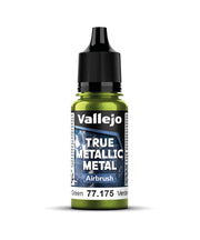 Vallejo - Amber Green Airbrush | True Metallic Metal TMM | Acrylic Colors for Painting Metal Effects on Fantasy, Historical, and Wargaming Miniatures | 18 ml (0.6 fl.oz.)