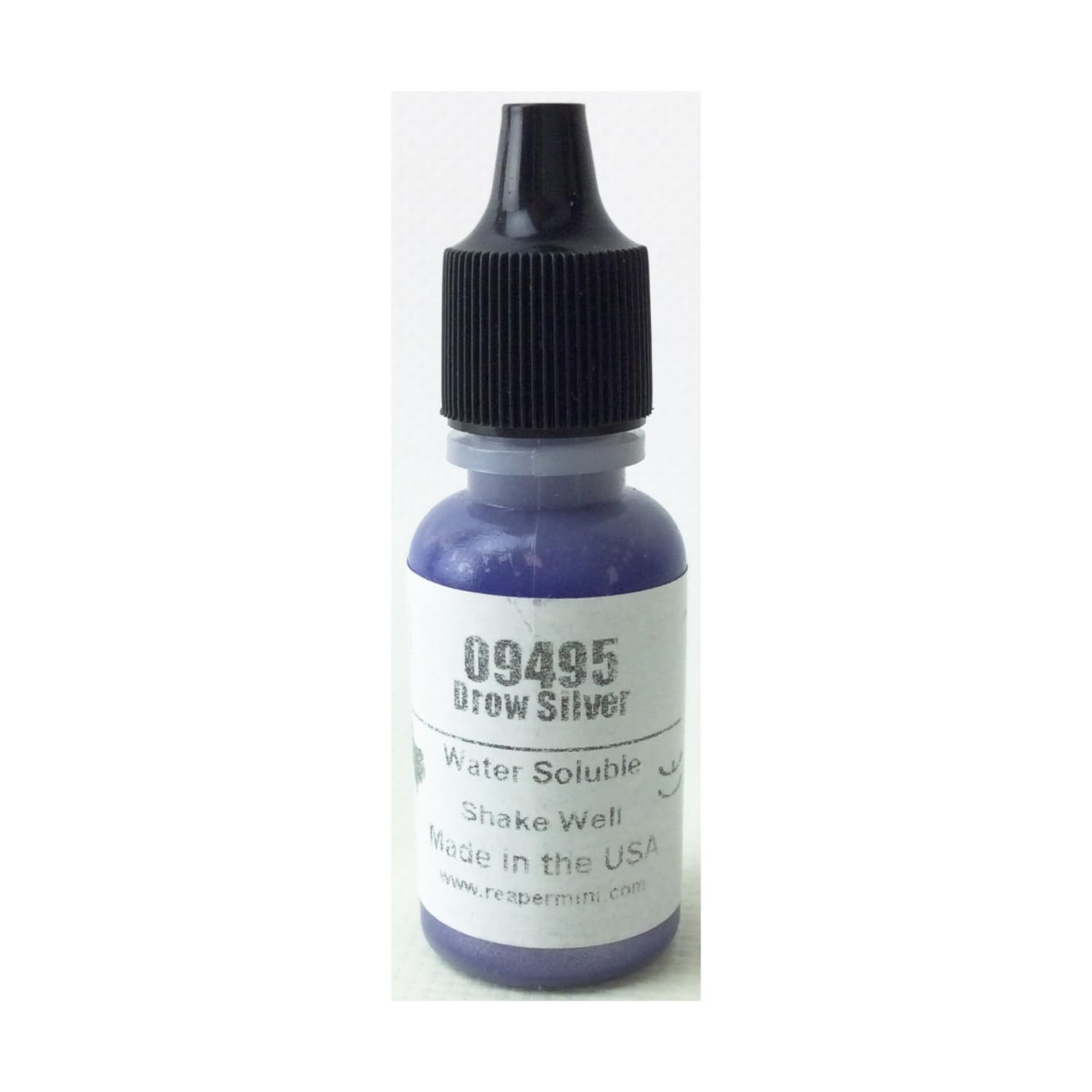 Reaper Drow Silver Acrylic Master Series Hobby Paint .5oz Dropper Bottle Miniatures