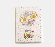 InstaCake Cards Congrats Let's Celebrate with Cake Card includes Single Serve Mug Cake Mix (Zesty Lemon)