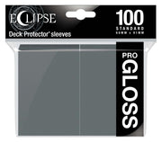 Ultra Pro Eclipse Gloss Standard Sleeves, 100 Pack - Smoke Grey, Polypropylene (PP), Ideal for Tournament Use