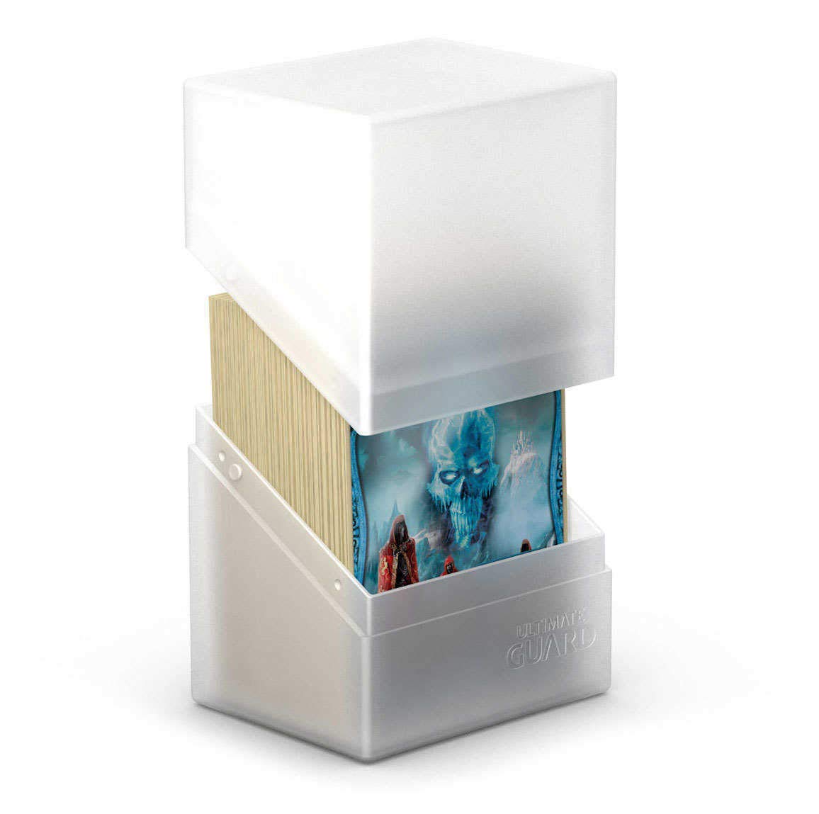 Ultimate Guard Boulder 80+ Classic, Deck Case for 80 Double-Sleeved TCG Cards, Frosted, Secure & Durable Storage for Trading Card Games, Soft-Touch Finish