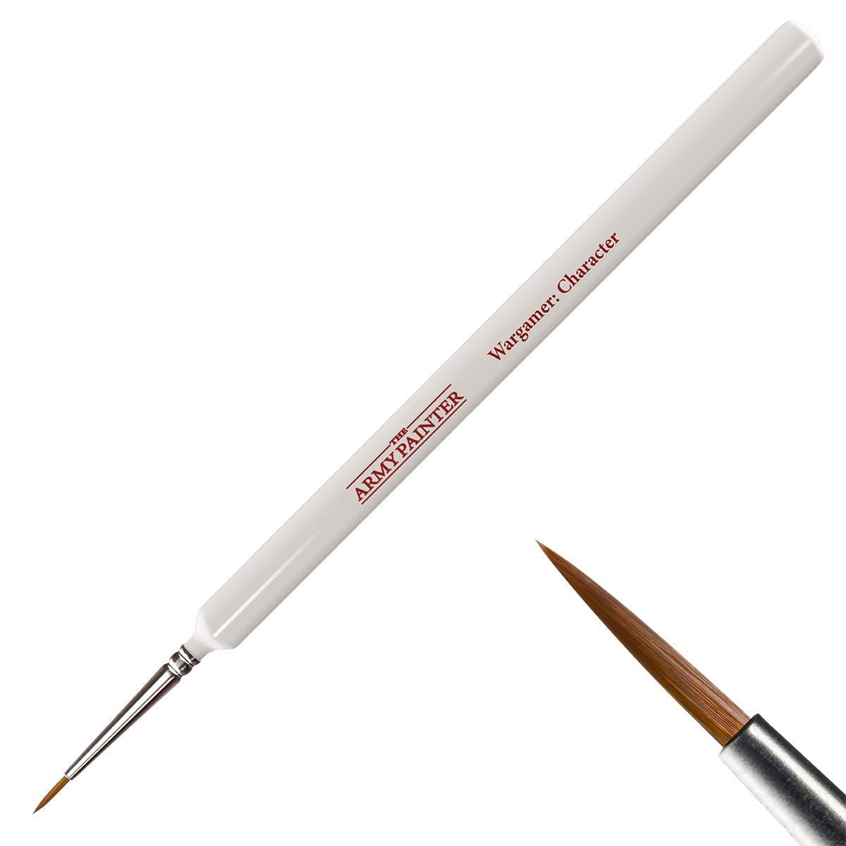 The Army Painter Wargamer: Character Brush - Fine Detail Paint Brush Set with Rotmarder Sable Hair - Small Paint Brush, Model Paint Brush, Fine Tip Paint Brushes for Acrylic and Miniature Painting