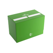 Gamegenic Double Deck Holder 200+ XL - Compact Storage Solution for Two Decks or 200 Double-Sleeved Cards, Includes Two Removable Deck Holders, White Color, Made