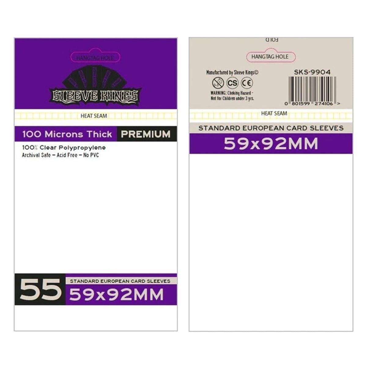 59x92mm - Standard European Card Sleeves (55)