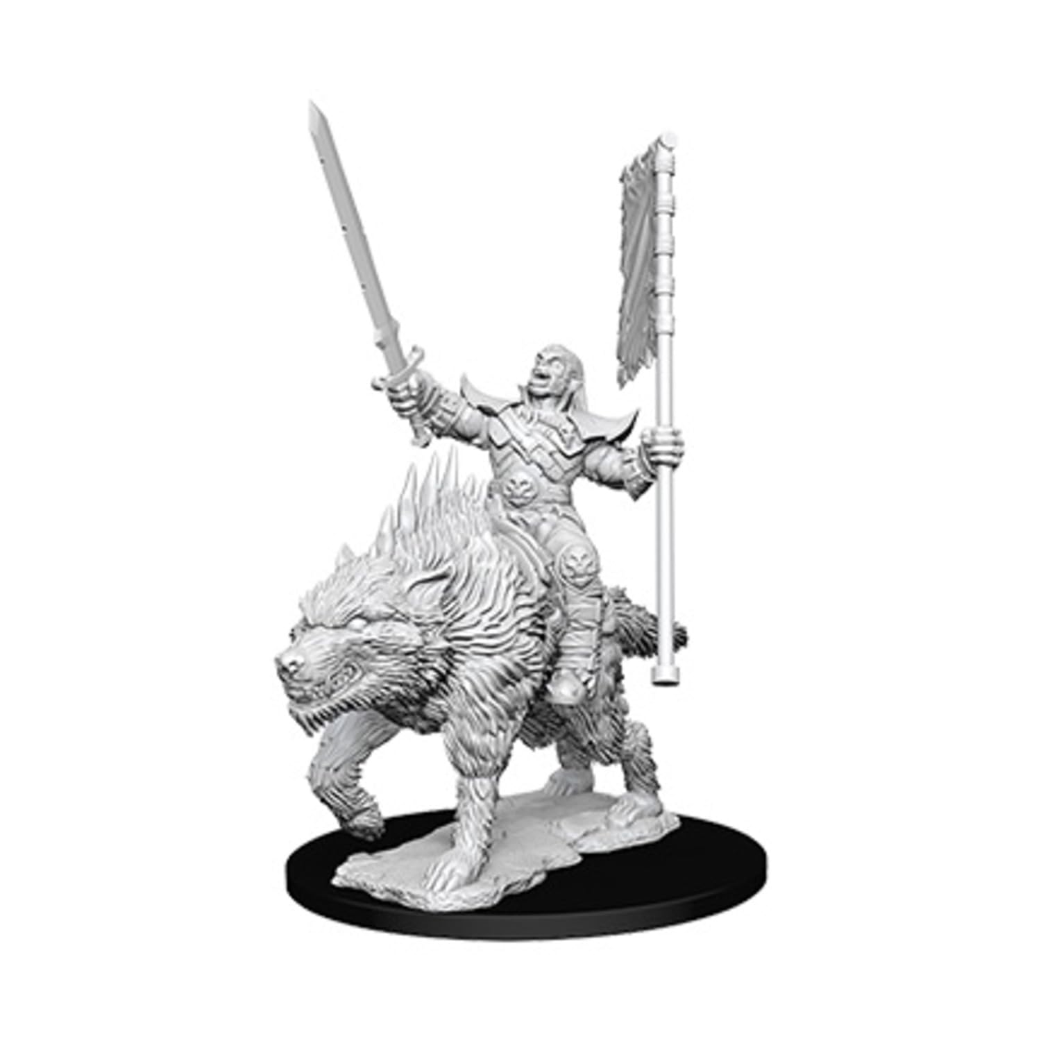 Pathfinder Battles Deep Cuts Unpainted Miniatures: Wave 7: Orc on Dire Wolf