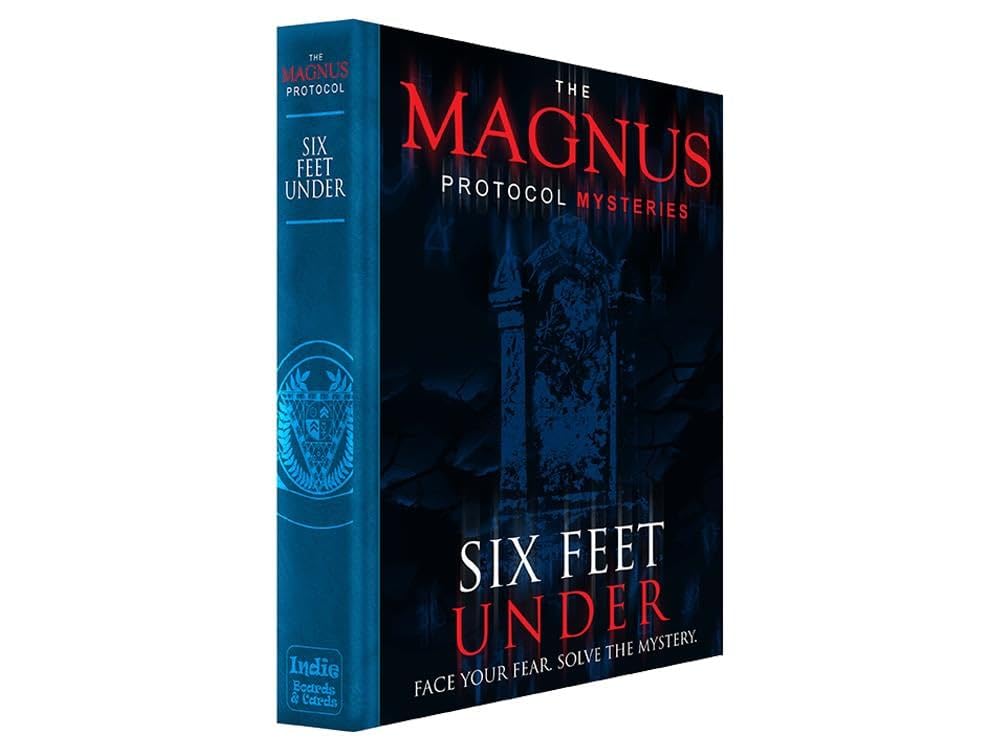 The Magnus Protocol Mysteries: Six Feet Under by Indie Boards & Cards | Ages 14+ | Supernatural Deduction Mystery Game | Puzzles & Horror Investigation Inspired by The Magnus Protocol Podcast