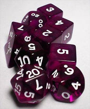 10-Set Tube Transparent Orchid Purple White