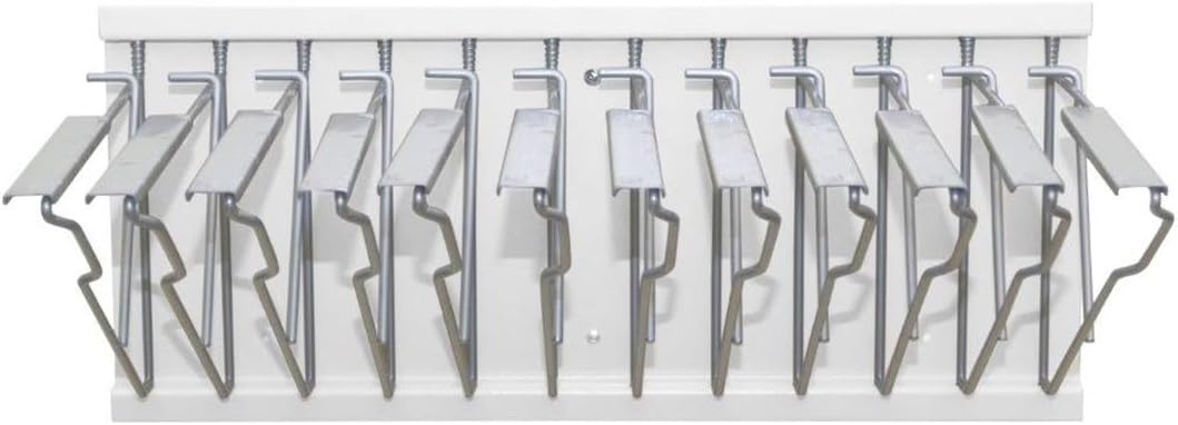 Gray Steel Blueprint Large File Pivot Wall Rack with 30 inch Hanging Clamps