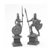 Bones Black: Amazon and Spartan Living Statues (Stone)