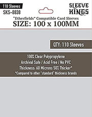 Premium Card Sleeves - Etherfields (100mm x 100mm) 110 Sleeves per Pack