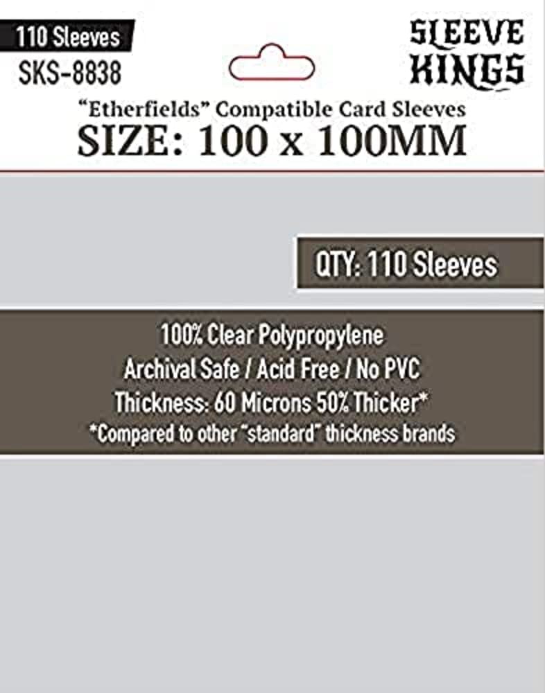 Premium Card Sleeves - Etherfields (100mm x 100mm) 110 Sleeves per Pack