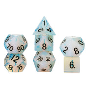 FanRoll Mystic Mines Opalite: 16mm Stone Polyhedral Dice Set
