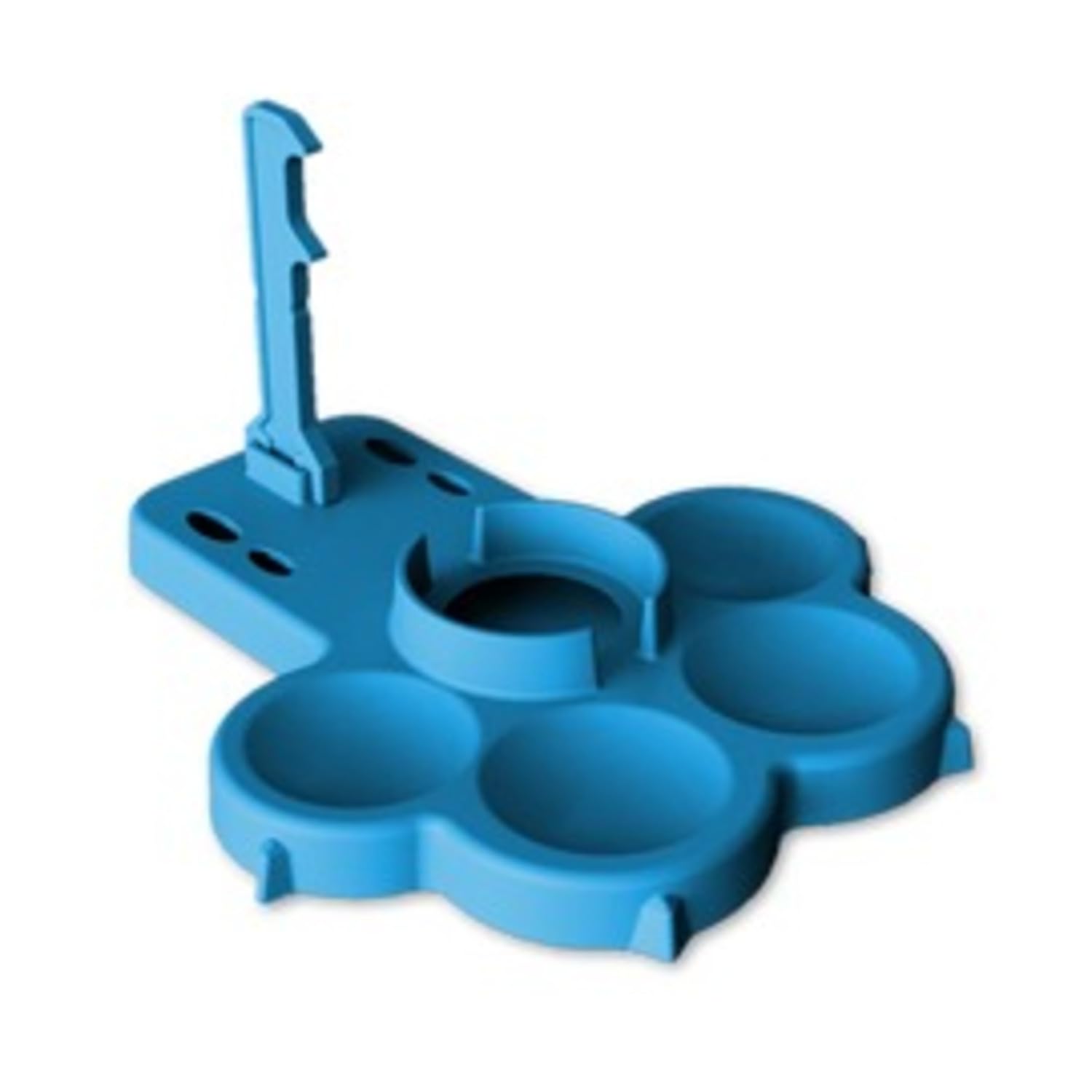 Kitty Caddy Paint Palette, Miniature Painting Tool Organizer with Mixing Wells, Brush Rest, 100% Recycled Plastic from Replay Workshop (Blue)