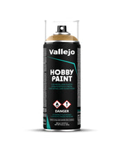 Vallejo - Hobby Paint Spray Fantasy Color | Desert Yellow 400 ml. (13.5 fl.oz.) | Creates Perfect Matt and Self Levelling Finish | Equipped with 2 Different Nozzles