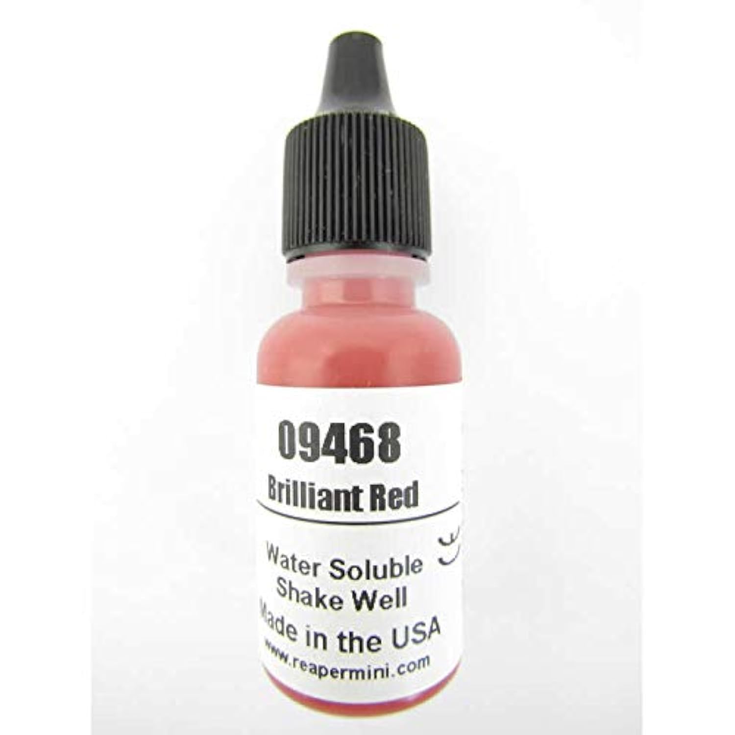 Brilliant Red Acrylic Reaper Master Series Hobby Paint .5oz Dropper Bottle Reaper Miniatures