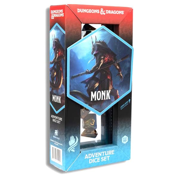 Sirius Dice SDZ200213B Monk Adventure Dice Blue & Refresh