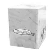 Ultra Pro ULP16353 Deck Box Satin Cube Marble Card Game Black & White