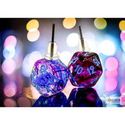 Chessex 54510 Nebula Nocturnal Mini-Poly D20 Pin Earrings, Multicolor (Pair)