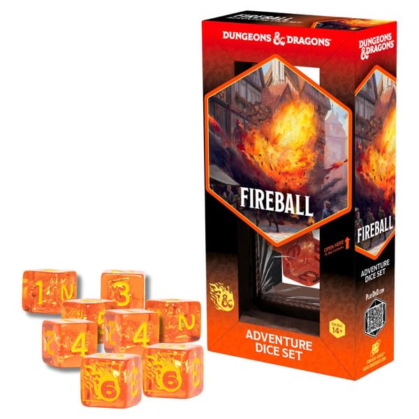 Sirius Dice SDZ200225 Fireball Adventure Dice