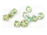 d10 Clamshell Marble Green with Dark Green (10)