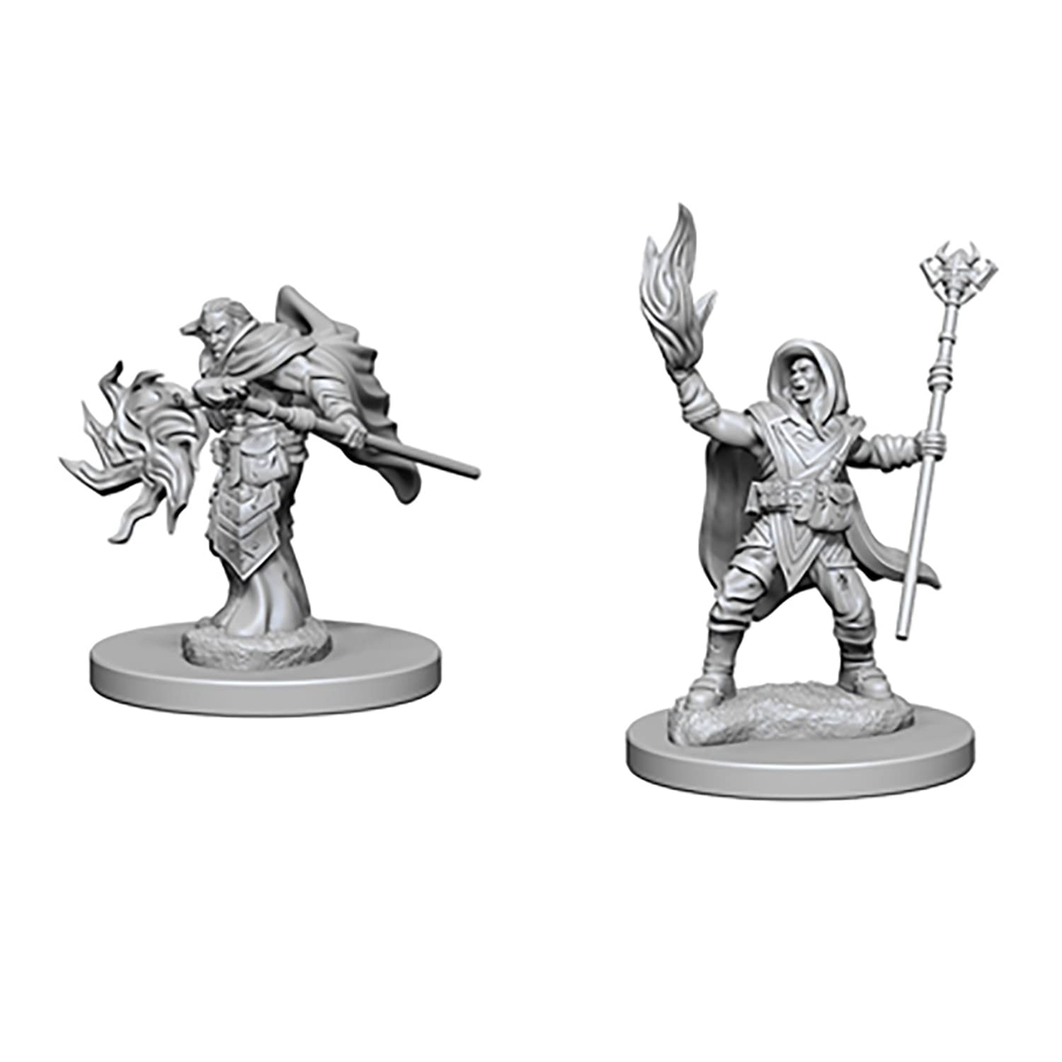 D&D Nolzur's Marvelous Miniatures: Elf Male Wizard - 2 Unpainted Miniatures, Dungeons & Dragons