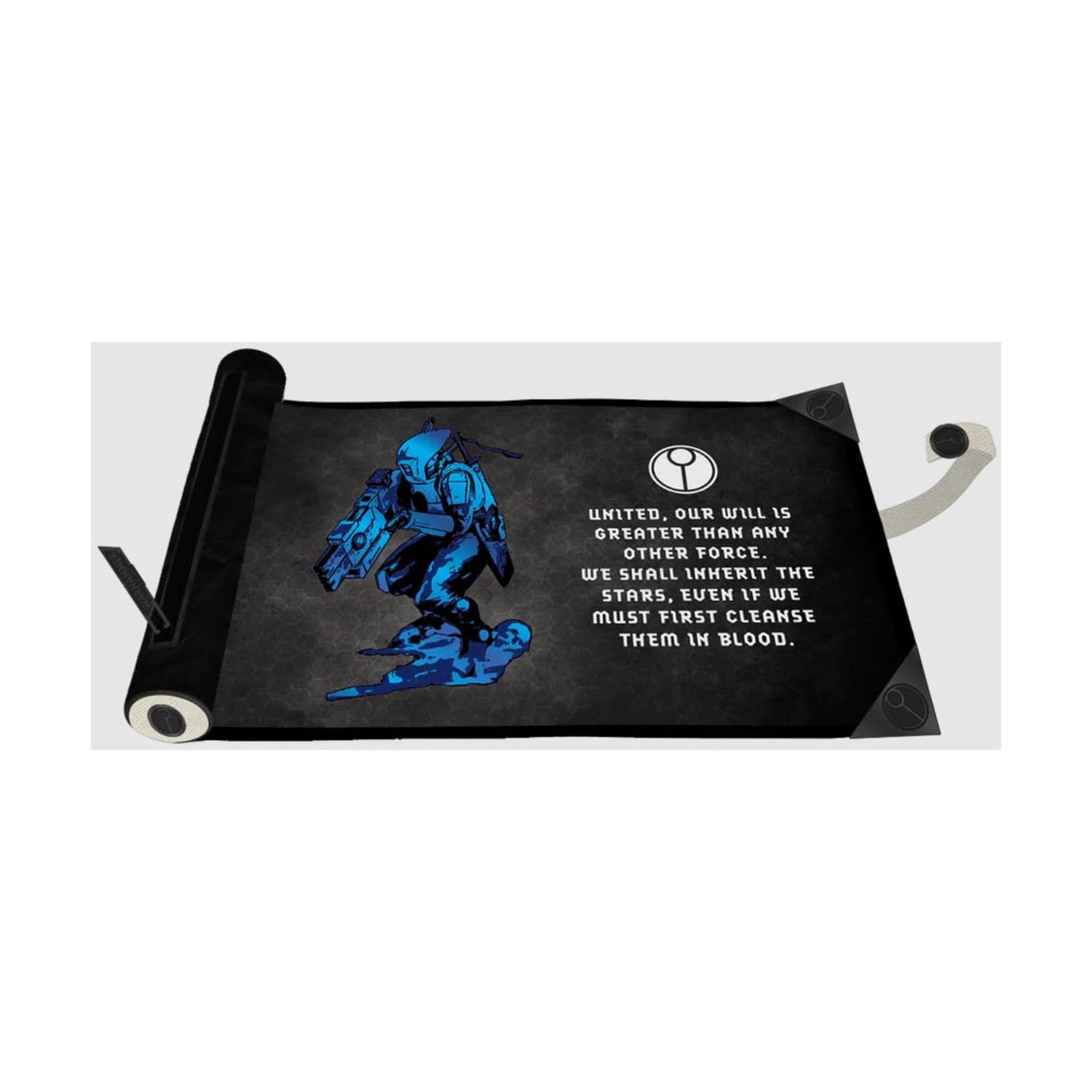 Warhammer 40,000 T'au Empire Foil Dice Scroll with Storage & Rolling Mat