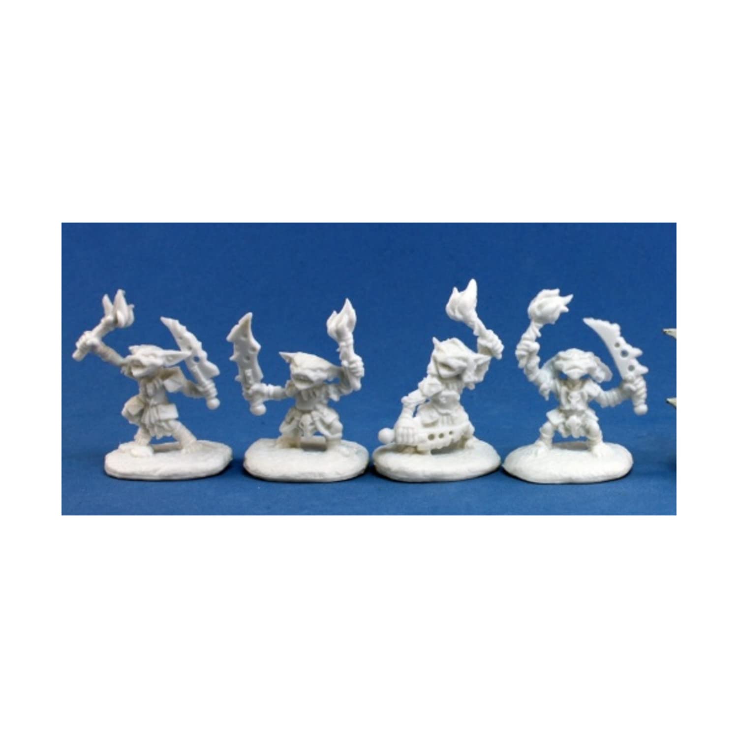 Reaper 89002: Goblin Pyros (4) Pathfinder Bones Plastic Miniatures