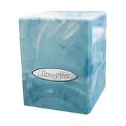 Deckbox: Satin Cube 100+ Marble- Blue/White