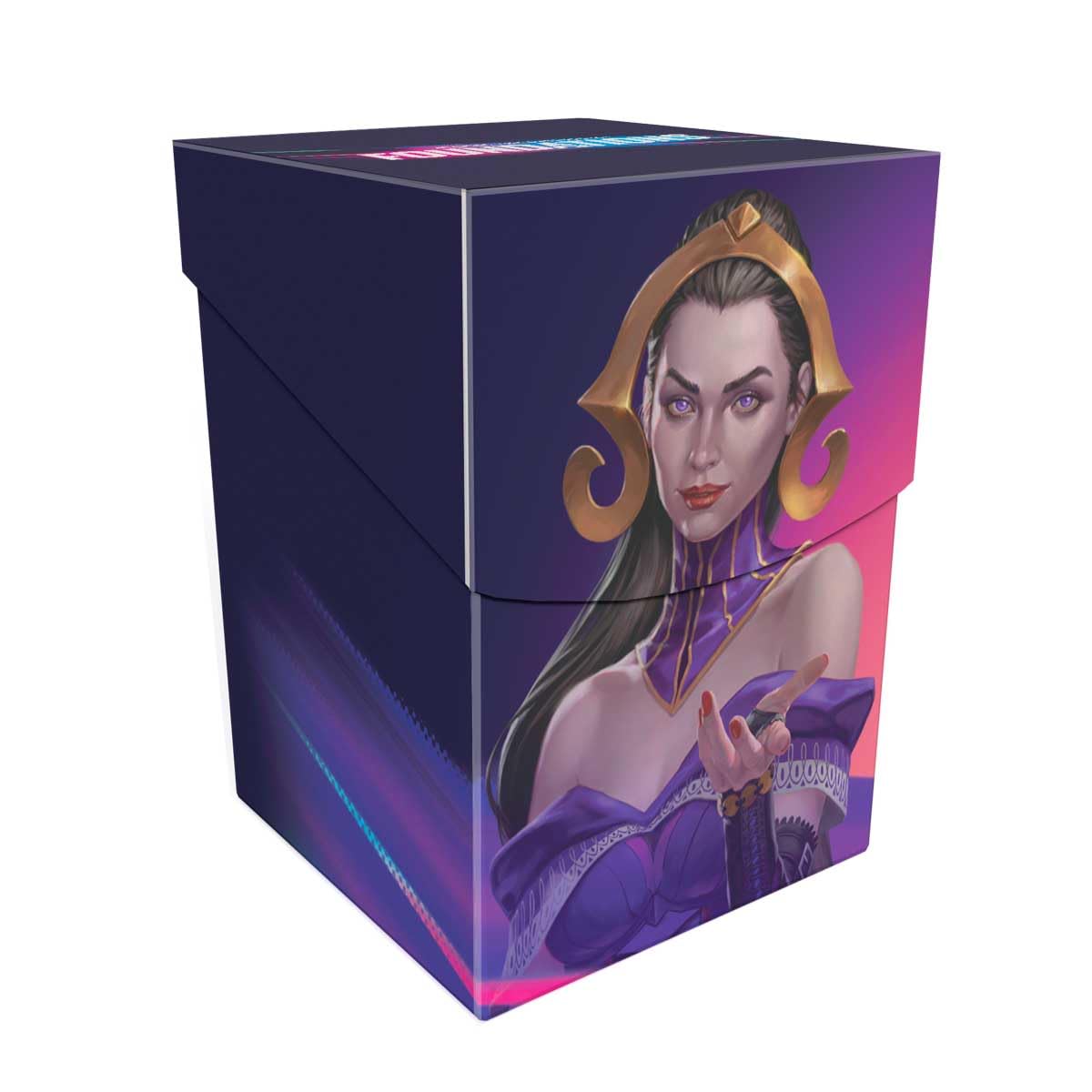 Ultra PRO - Foundations Liliana 100+ Deck Box Dark for Magic: The Gathering, Gaming gear, collector's item, gift gamers, compact organizer premium accessory, secure holder, vibrant artwork MTG Liliana