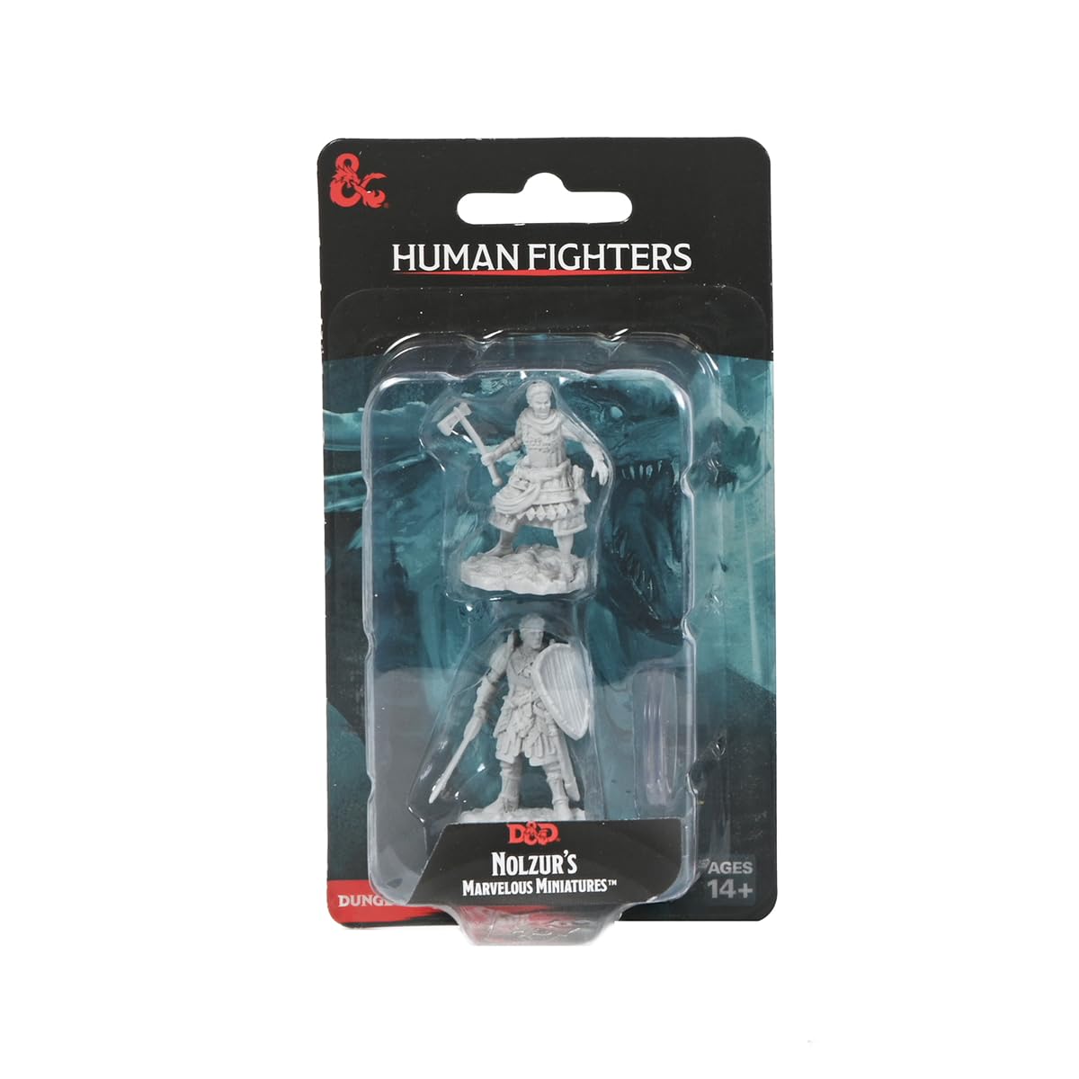 D&D Nolzur's Marvelous Miniatures: Human Fighters | WizKids Unpainted Dungeons and Dragons Miniatures