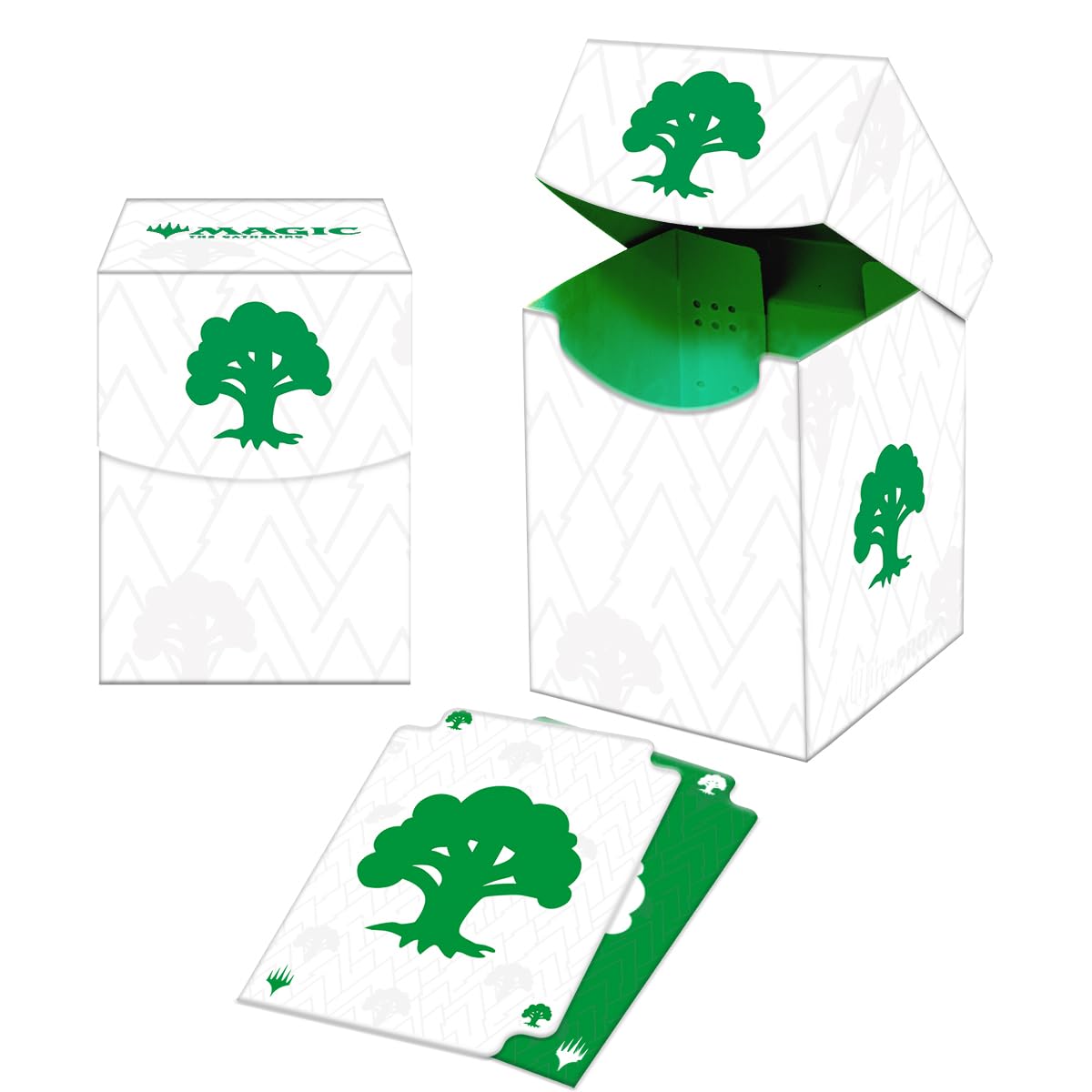 Ultra Pro - Mana 8 100+ Deck Box - Forest for Magic: The Gathering, Stores & Holds 100 Standard Sized Cards, Durable Protective Collector's Game Deck Card Holder Box