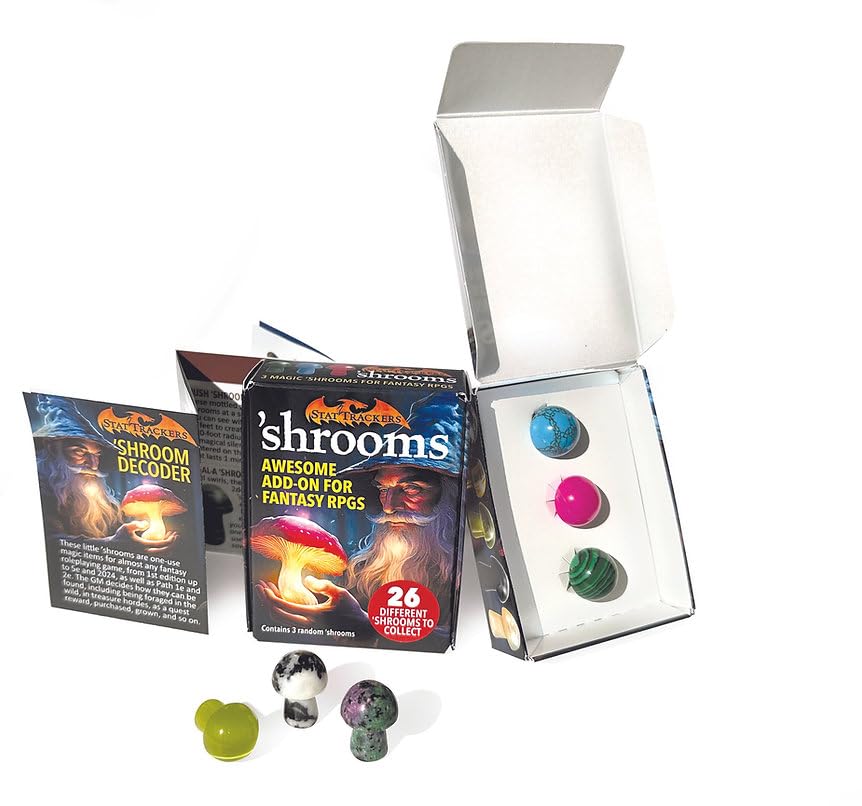 'Shrooms - Magic Item add-ons for D&D and Other Fantasy RPGs. 3 Random Shrooms + a decoder