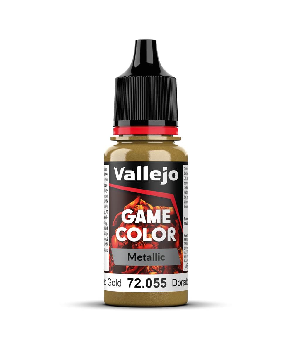 Vallejo Game Color Polished Gold Paint, 18ml