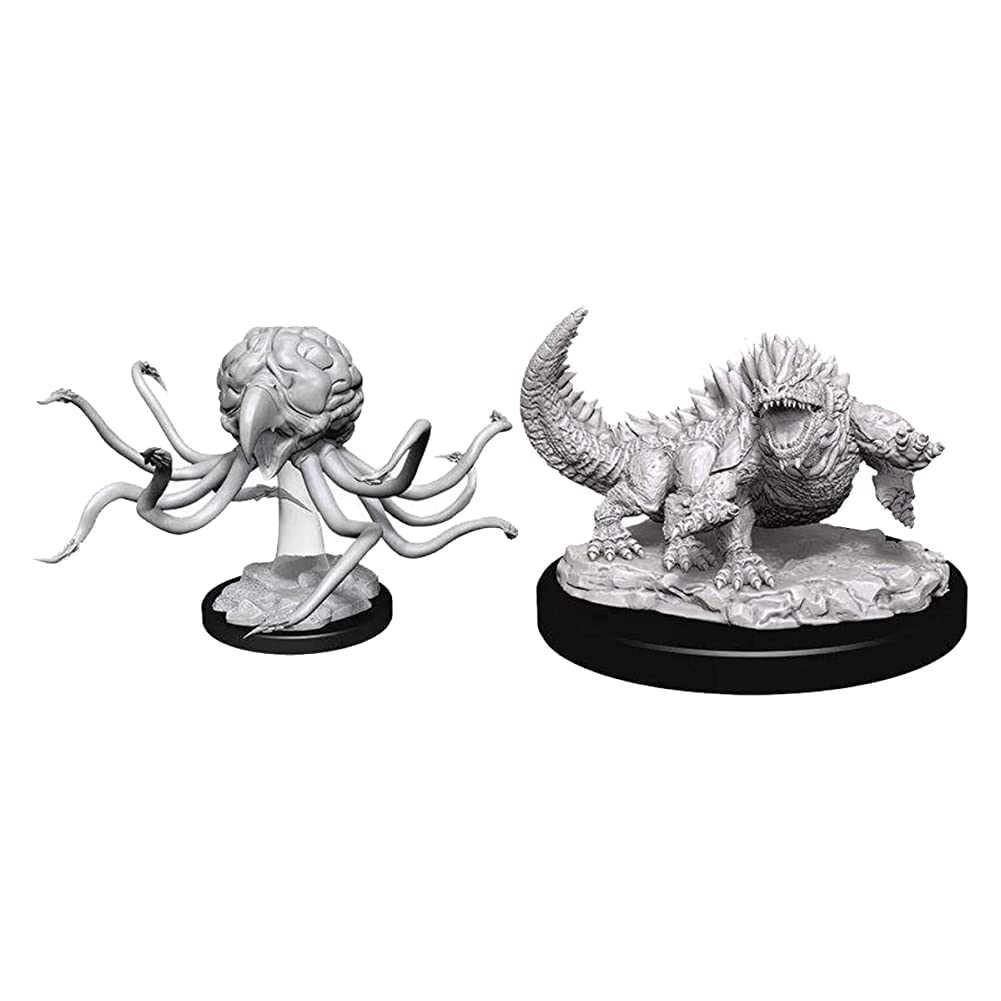 D&D: Nolzur's Marvelous Minis: Grell & Basilisk W11 (Unpainted)