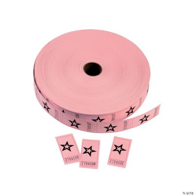 Pink Star Single Roll Tickets - 1 Piece