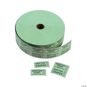 Green Coupon Double Roll Tickets - 1 Piece