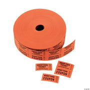 Orange Coupon Double Roll Tickets - 1 Piece