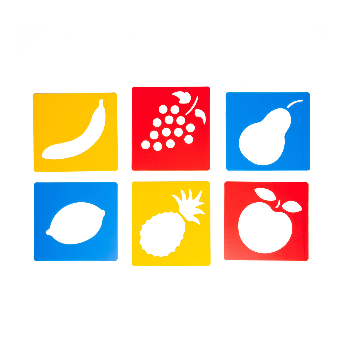 (3 ST) FRUIT STENCILS