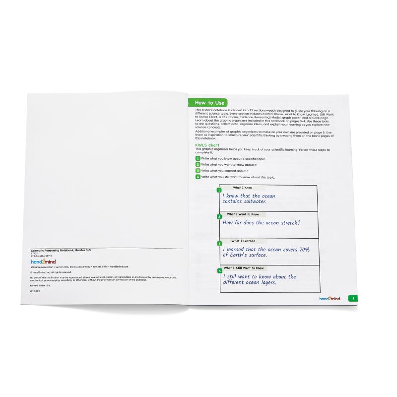 Scientific Reasoning Notebooks 3-5, Set of 10